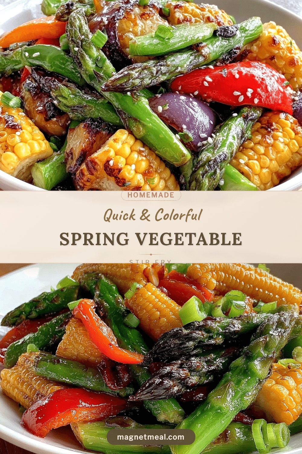 quick spring vegetable stir fry recipe