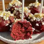 red velvet cake pops - featured image