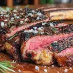 reverse sear tomahawk steak - featured image