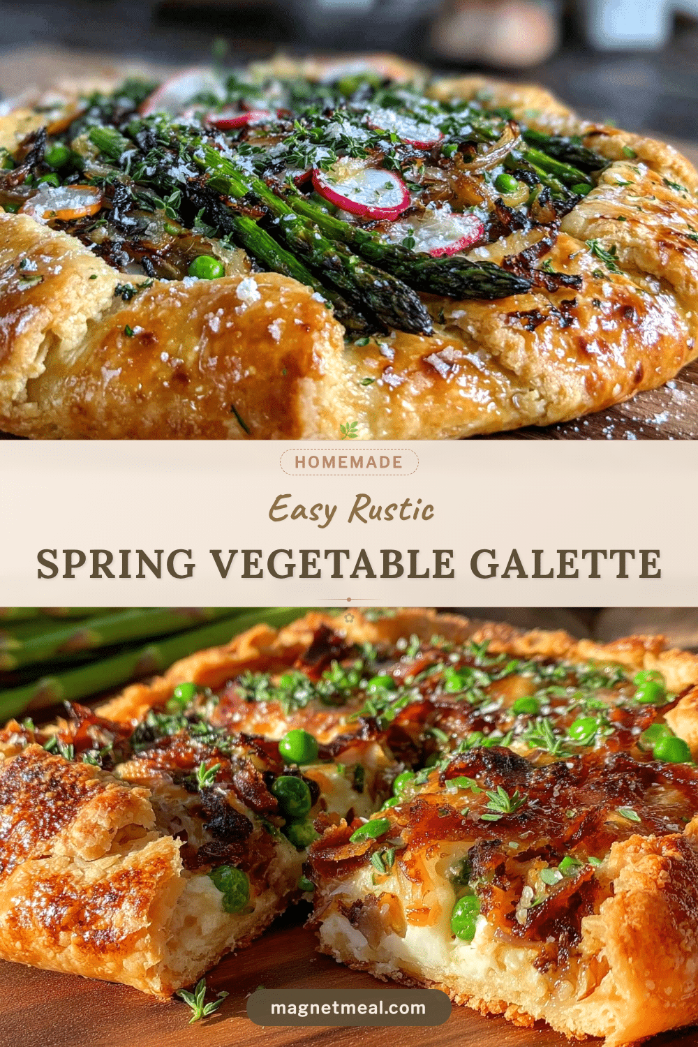 rustic spring vegetable galette recipe