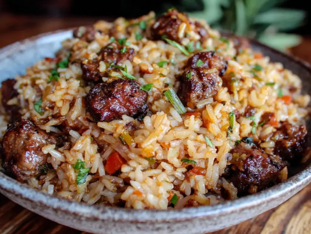 savory dirty rice with chicken livers - featured image