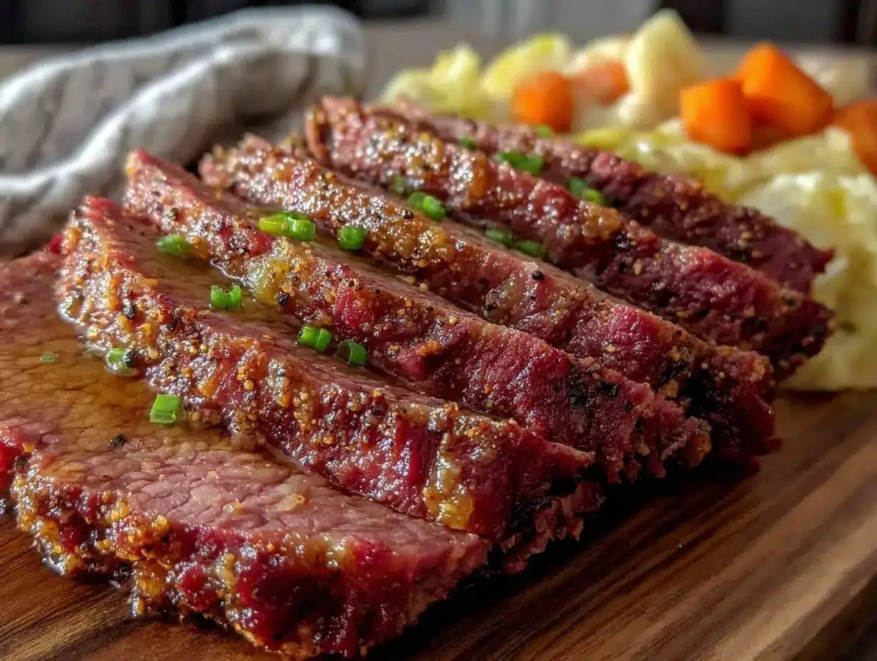 slow cooker corned beef brisket preparation steps