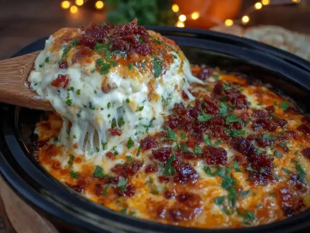slow cooker queso fundido - featured image