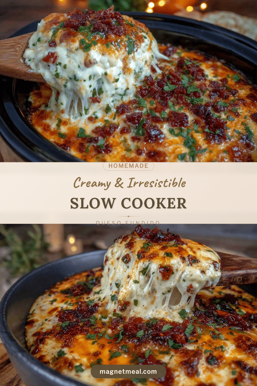 slow cooker queso fundido recipe