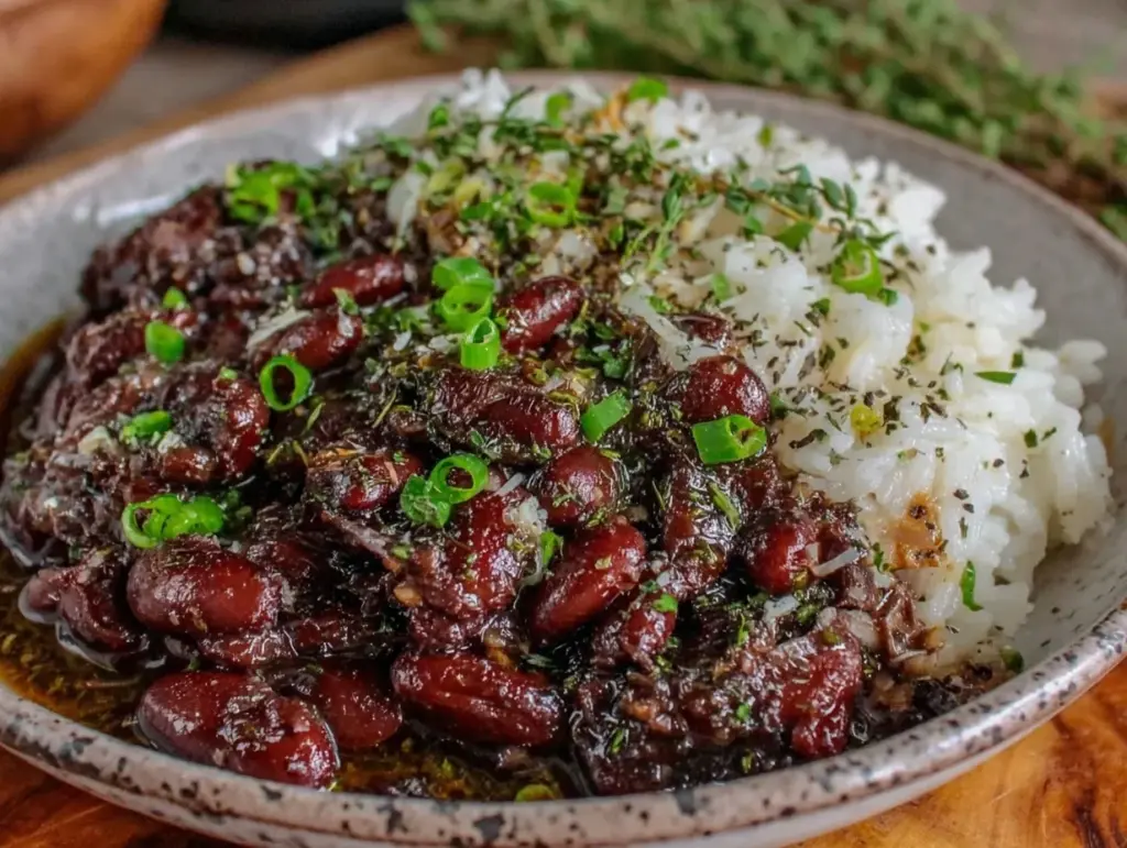 slow-simmered red beans and rice - featured image