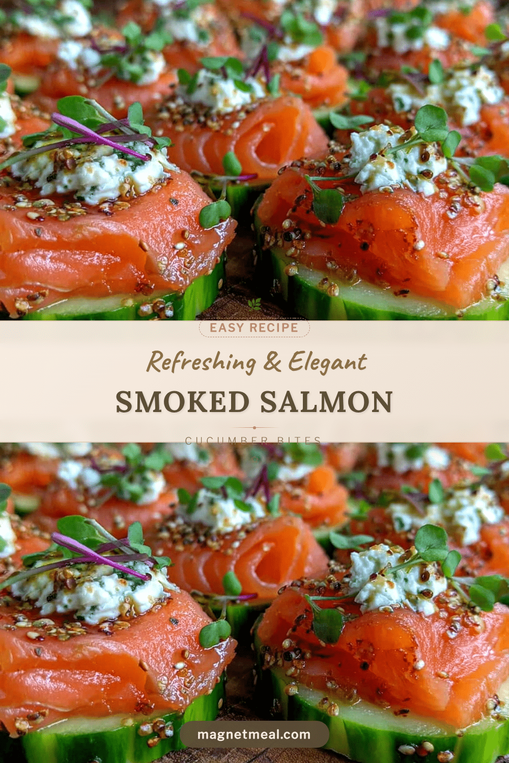 smoked salmon cucumber bites recipe