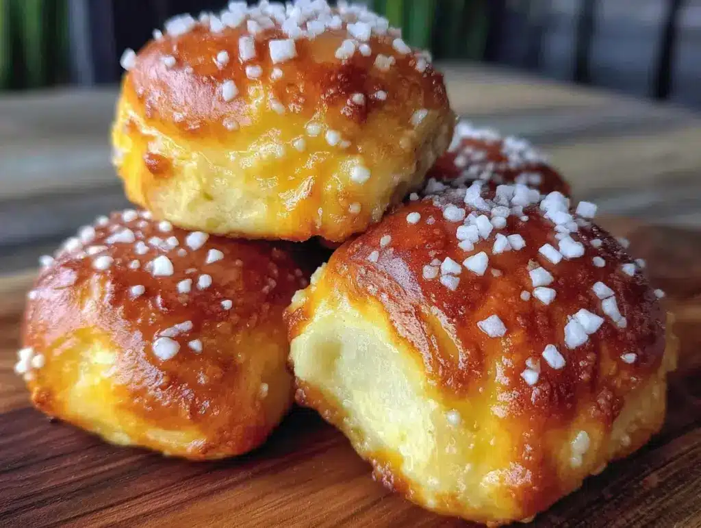soft pretzel buns - featured image