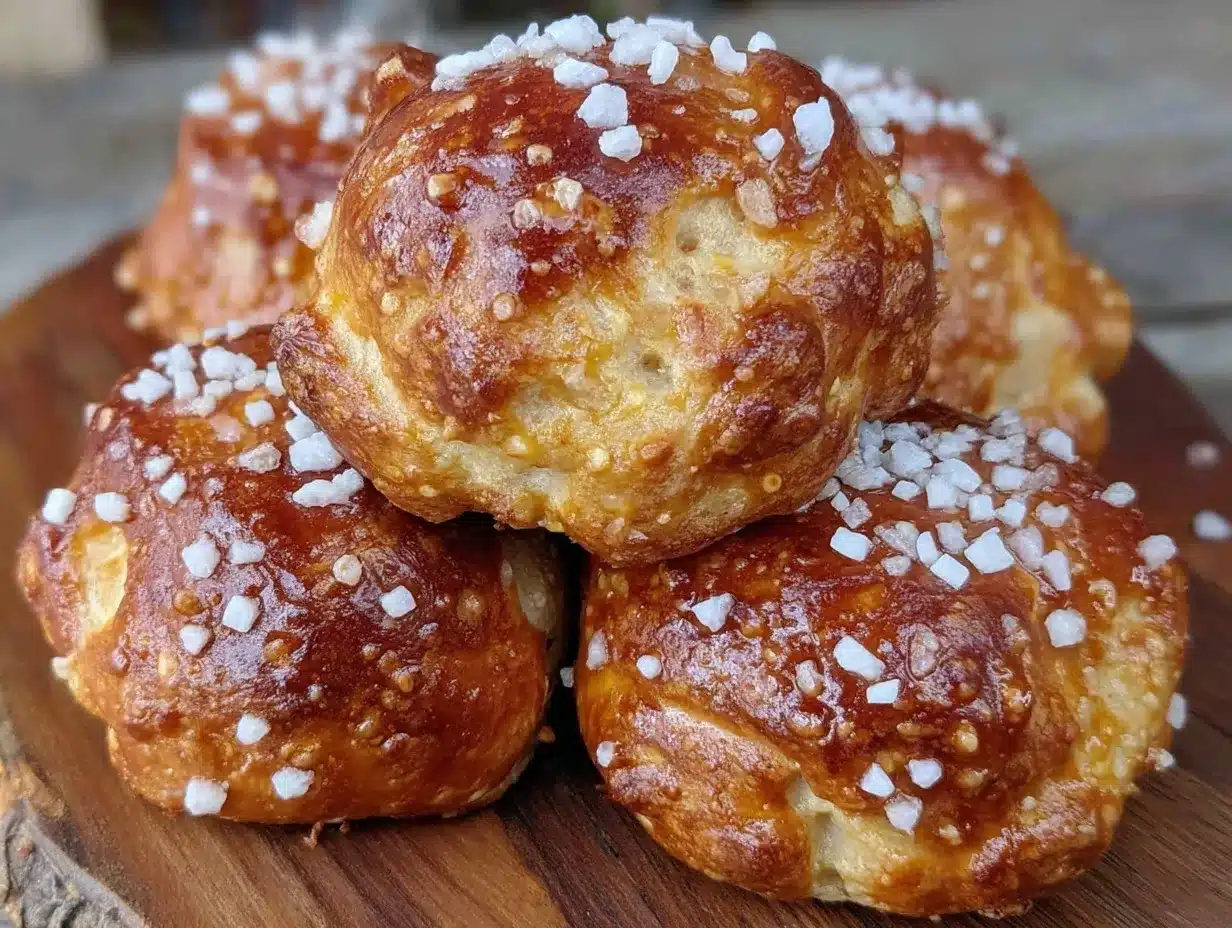 soft pretzel buns preparation steps
