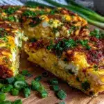 spring onion frittata - featured image