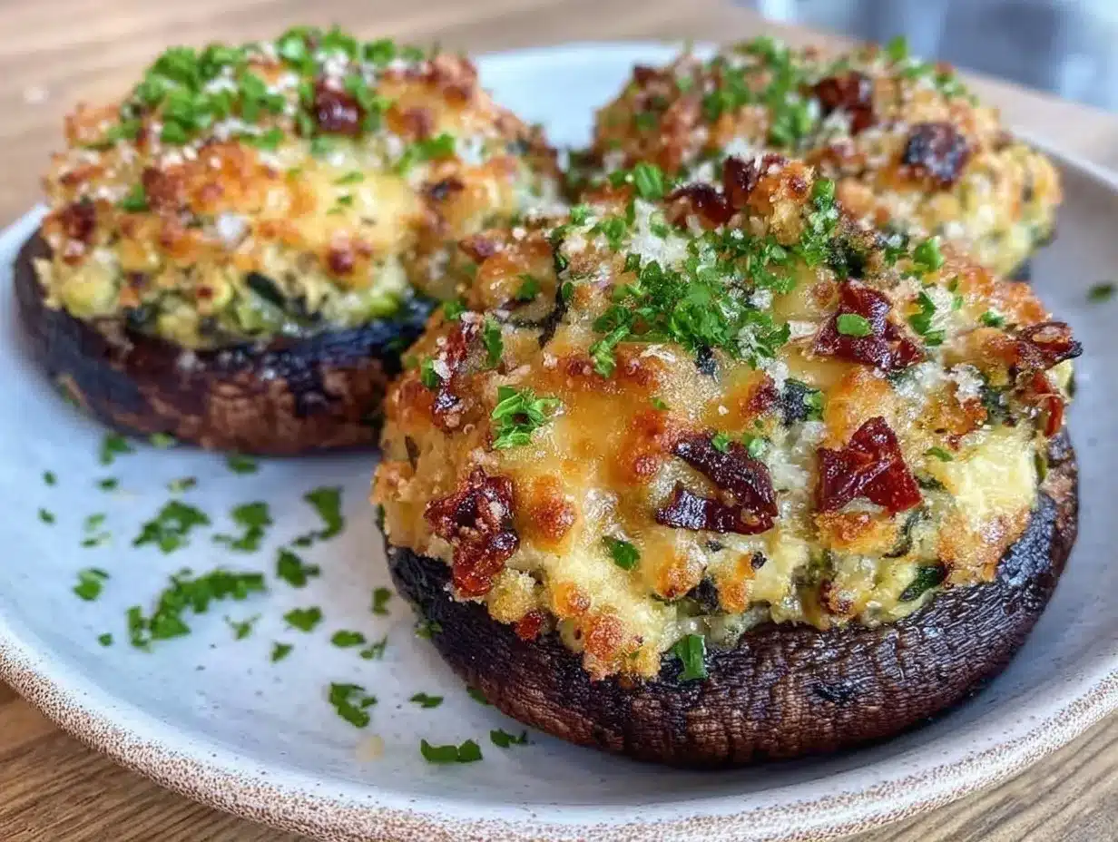 stuffed portobello mushrooms preparation steps