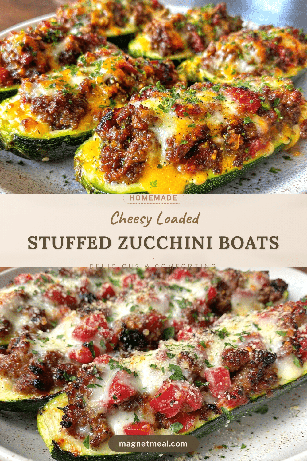stuffed zucchini boats recipe recipe