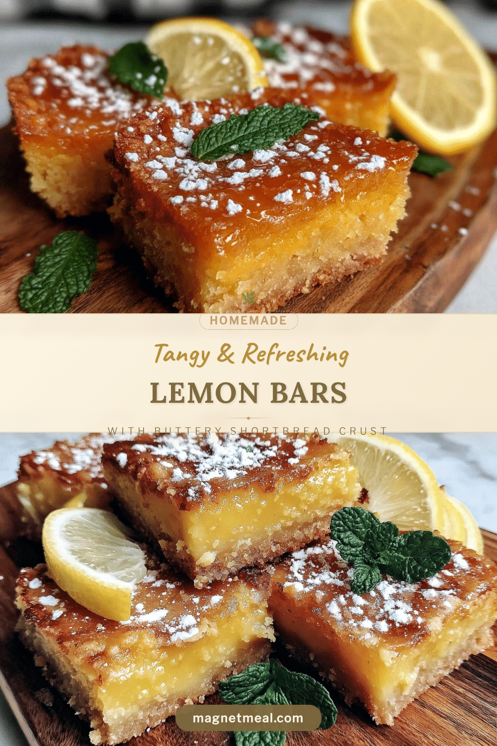 tangy lemon bars recipe