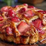 tangy rhubarb strawberry pie - featured image