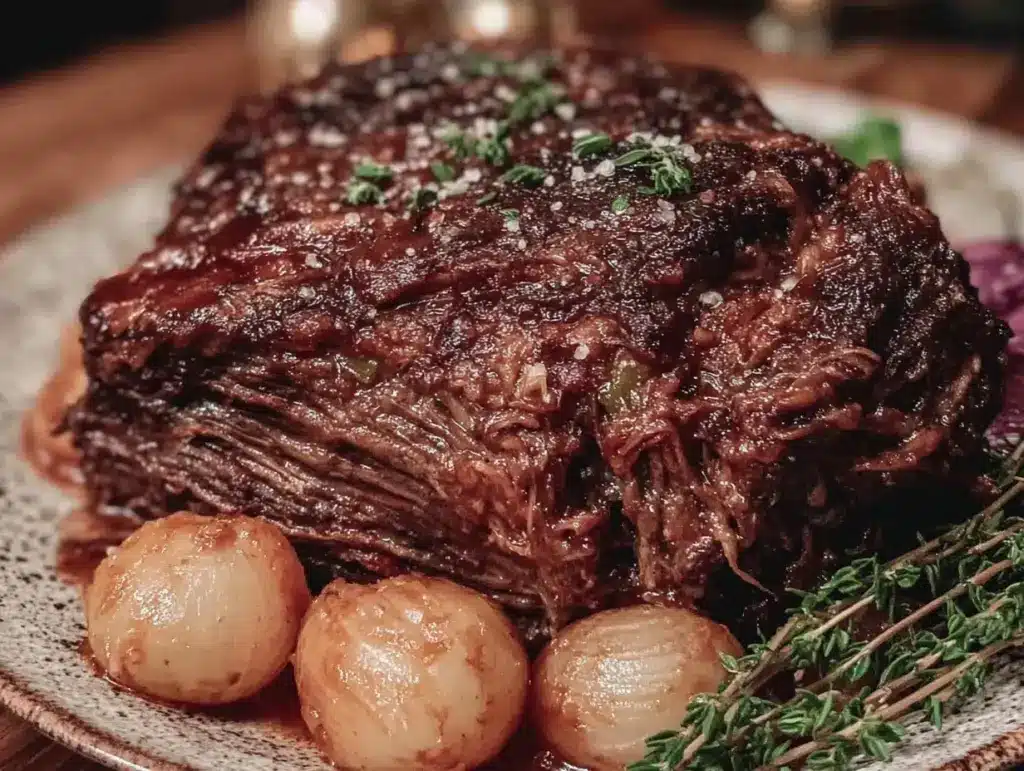 tender crockpot Mississippi pot roast - featured image