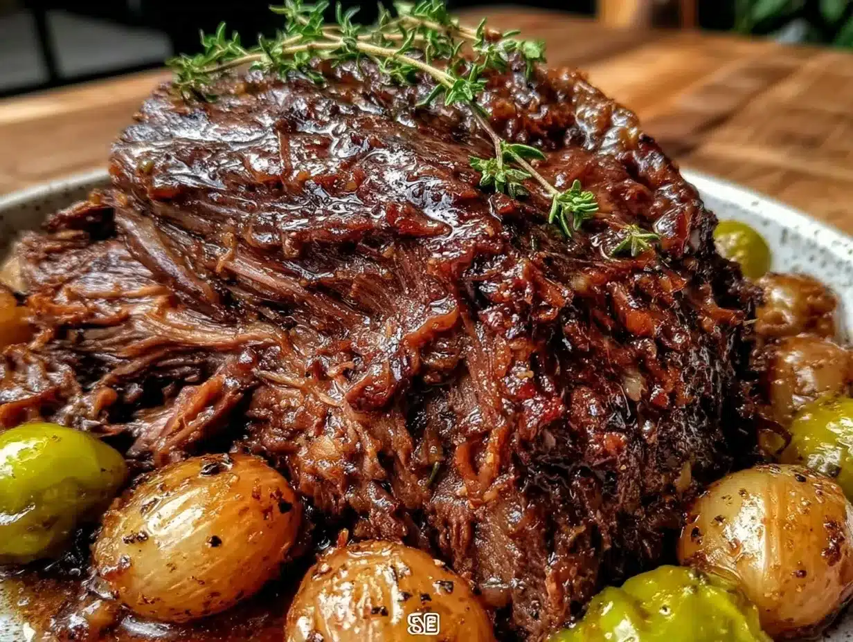 tender crockpot Mississippi pot roast preparation steps