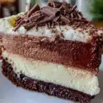 triple chocolate mousse cake - featured image