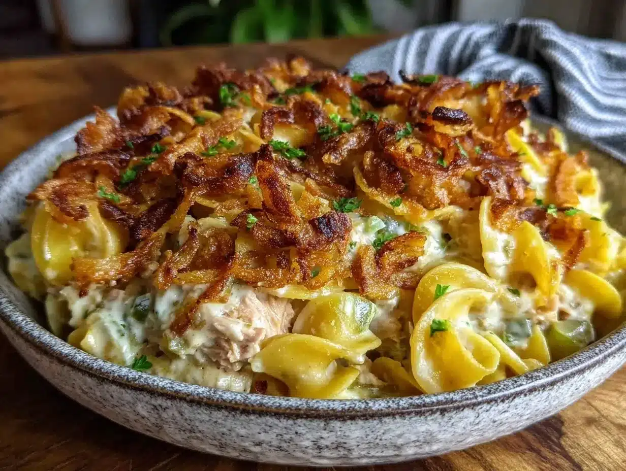 tuna noodle casserole preparation steps
