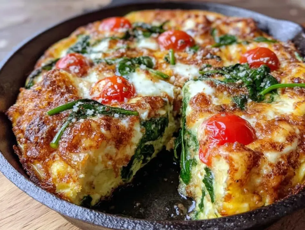 veggie-packed cast iron frittata - featured image