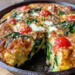 veggie-packed cast iron frittata - featured image
