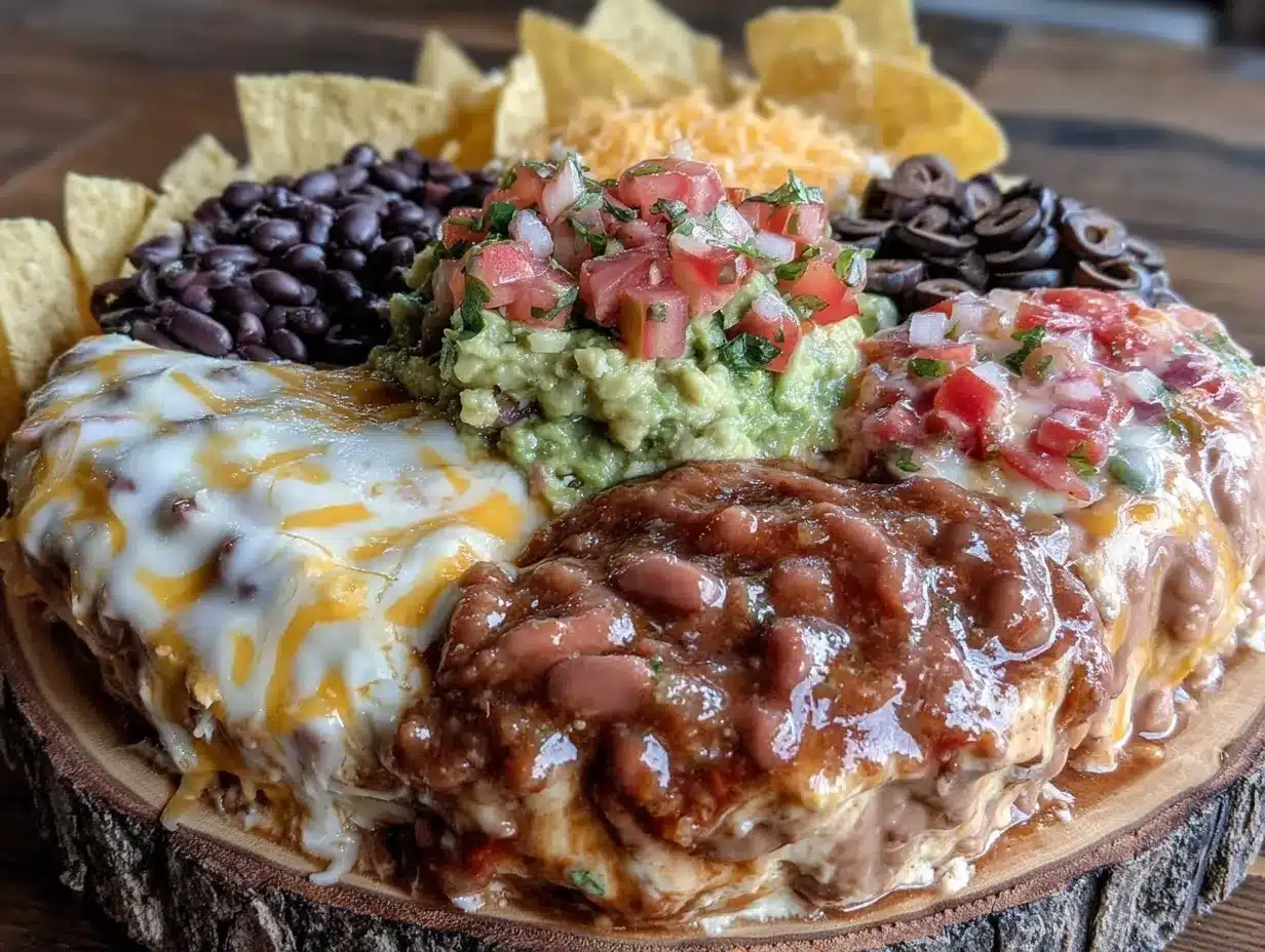 7-Layer Tex-Mex Dip Platter preparation steps
