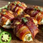 bacon-wrapped jalapeno cream cheese chicken - featured image
