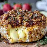 baked brie spring charcuterie board - featured image