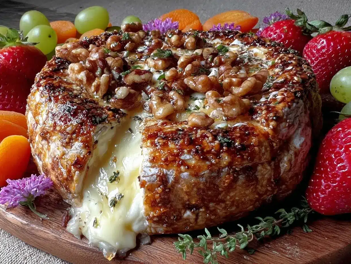 baked brie spring charcuterie board preparation steps