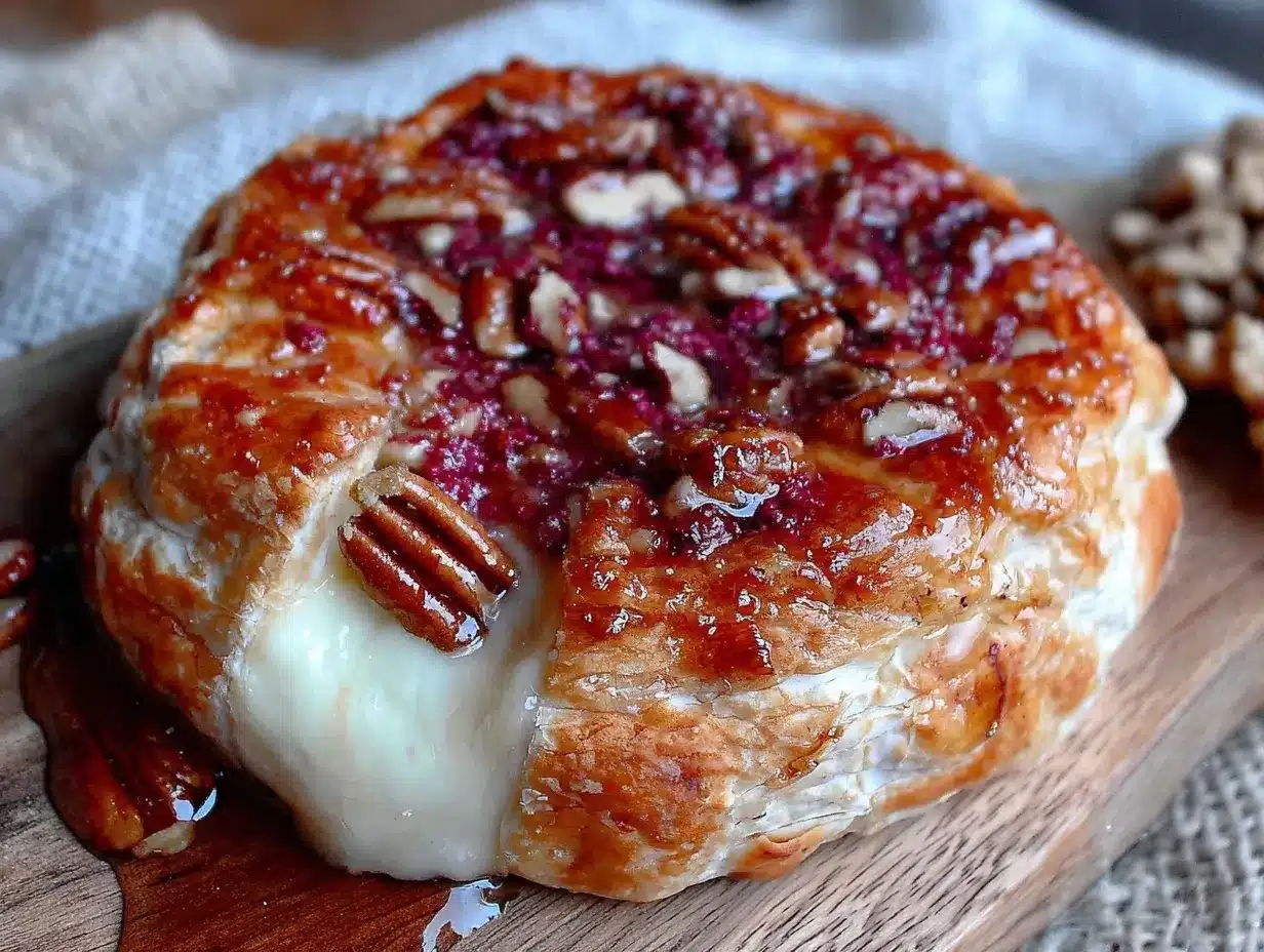 baked brie with honey and pecans preparation steps
