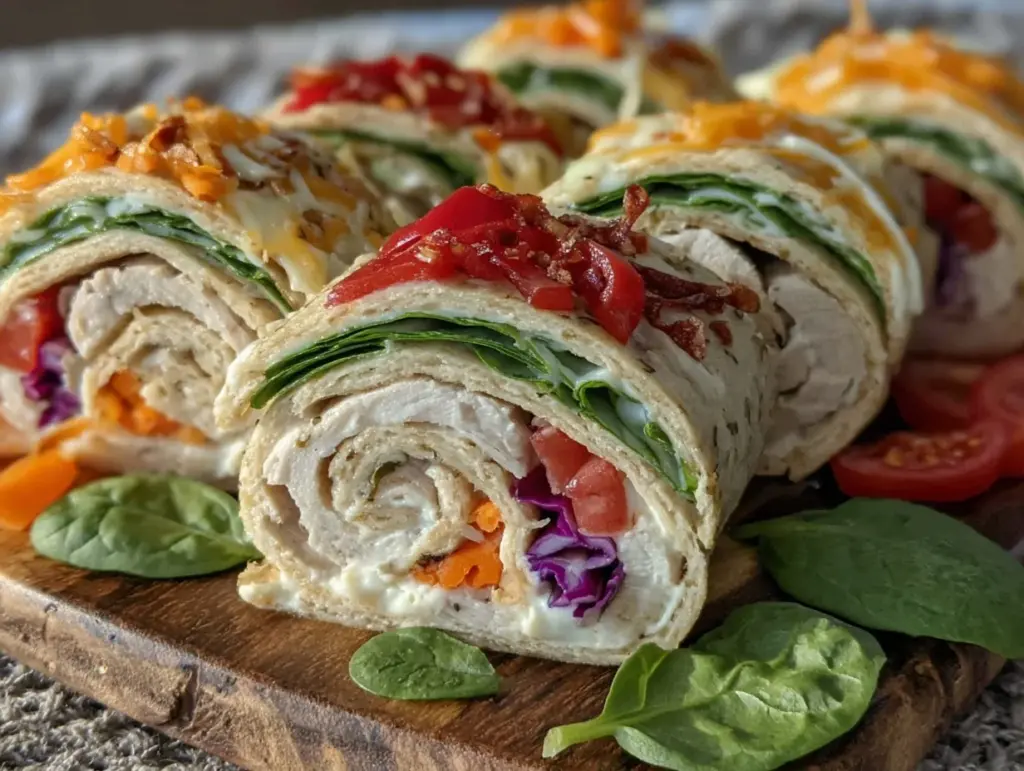 beach pinwheel sandwiches - featured image