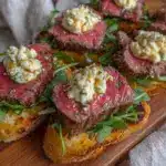 beef tenderloin crostini - featured image