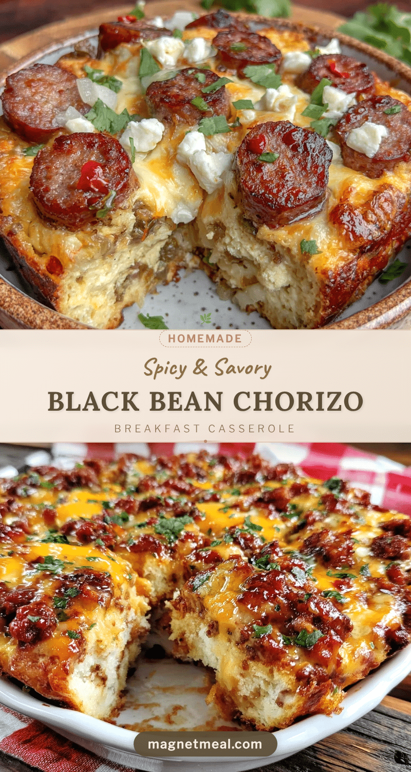 black bean chorizo breakfast casserole recipe