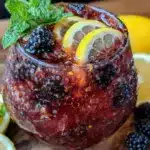 blackberry bourbon lemonade cocktail - featured image