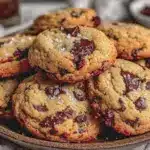 bourbon brown butter chocolate chip cookies - featured image