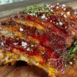 bourbon glazed baby back ribs - featured image