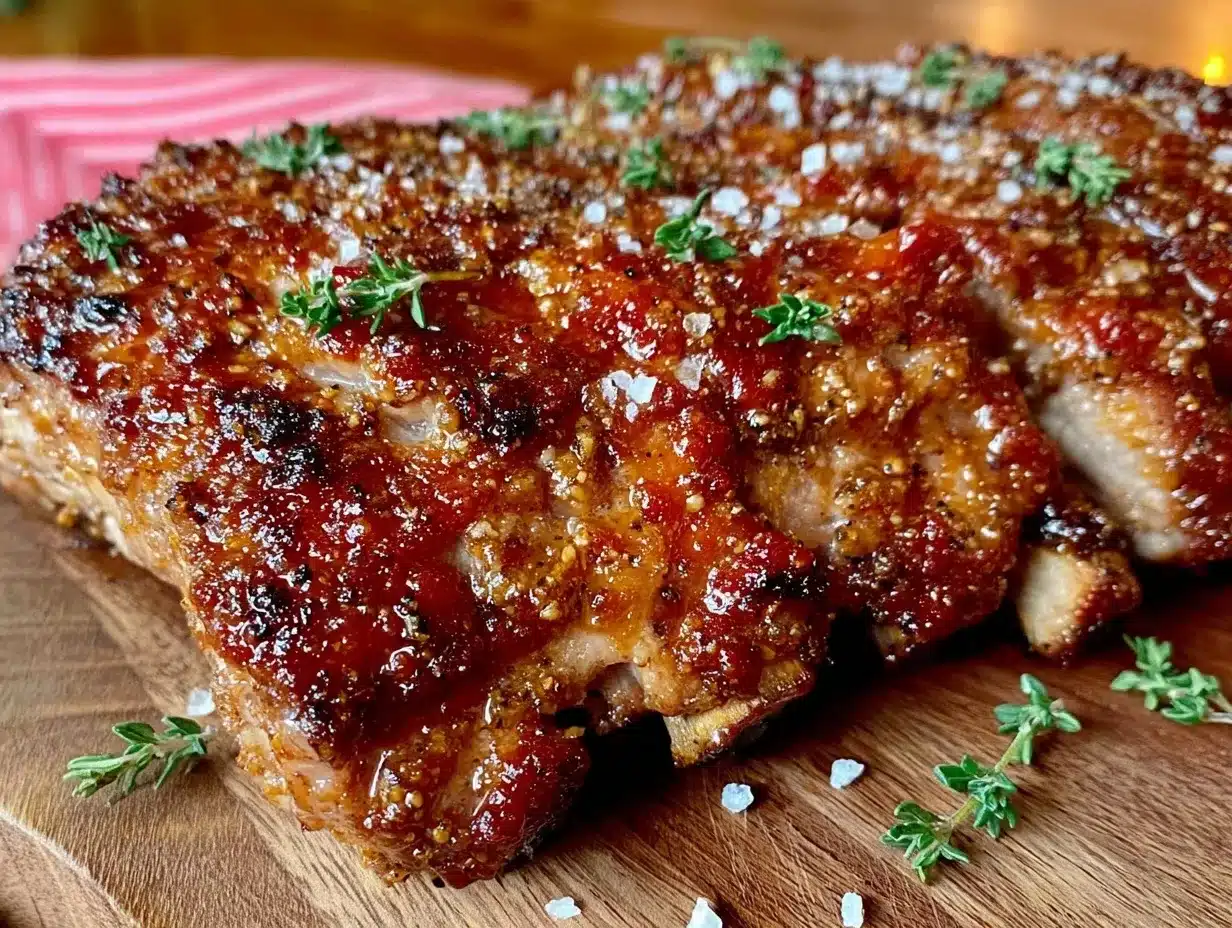 bourbon glazed baby back ribs preparation steps