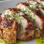 boursin stuffed pork tenderloin - featured image
