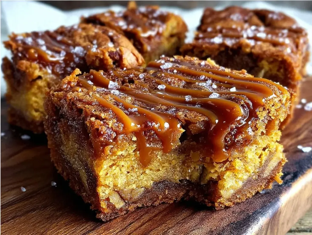 brown butter apple cinnamon blondies - featured image