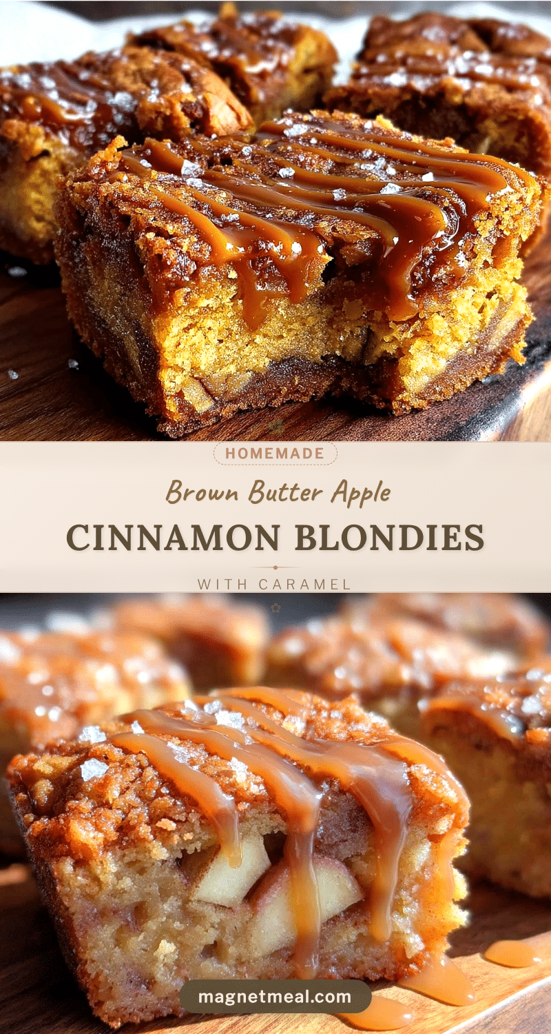 brown butter apple cinnamon blondies recipe