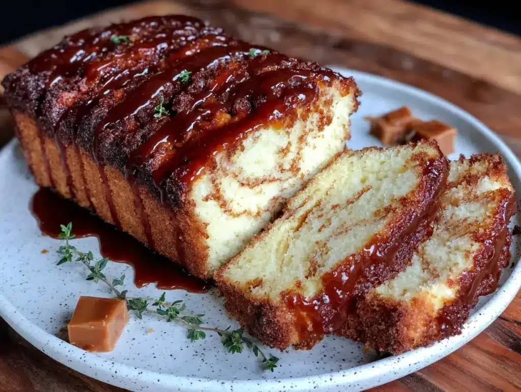 brown butter baileys pound cake - featured image