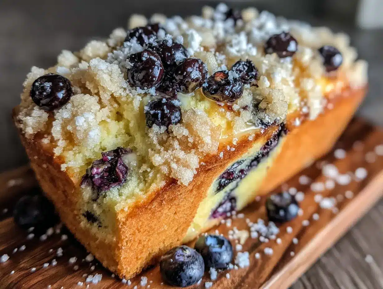 brown butter blueberry lemon loaf cake preparation steps