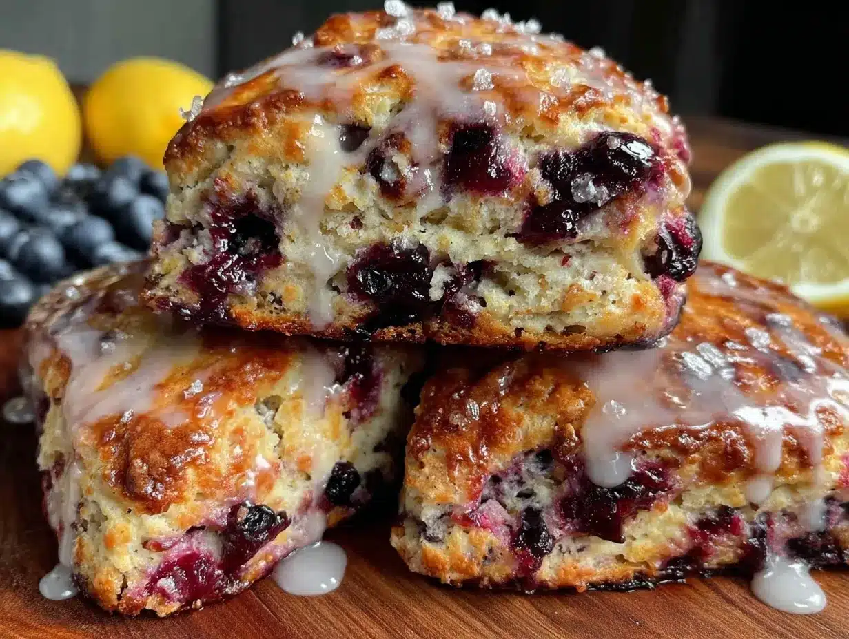 brown butter blueberry scones preparation steps