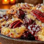 brown butter bourbon pecan chocolate chip skillet cookie - featured image