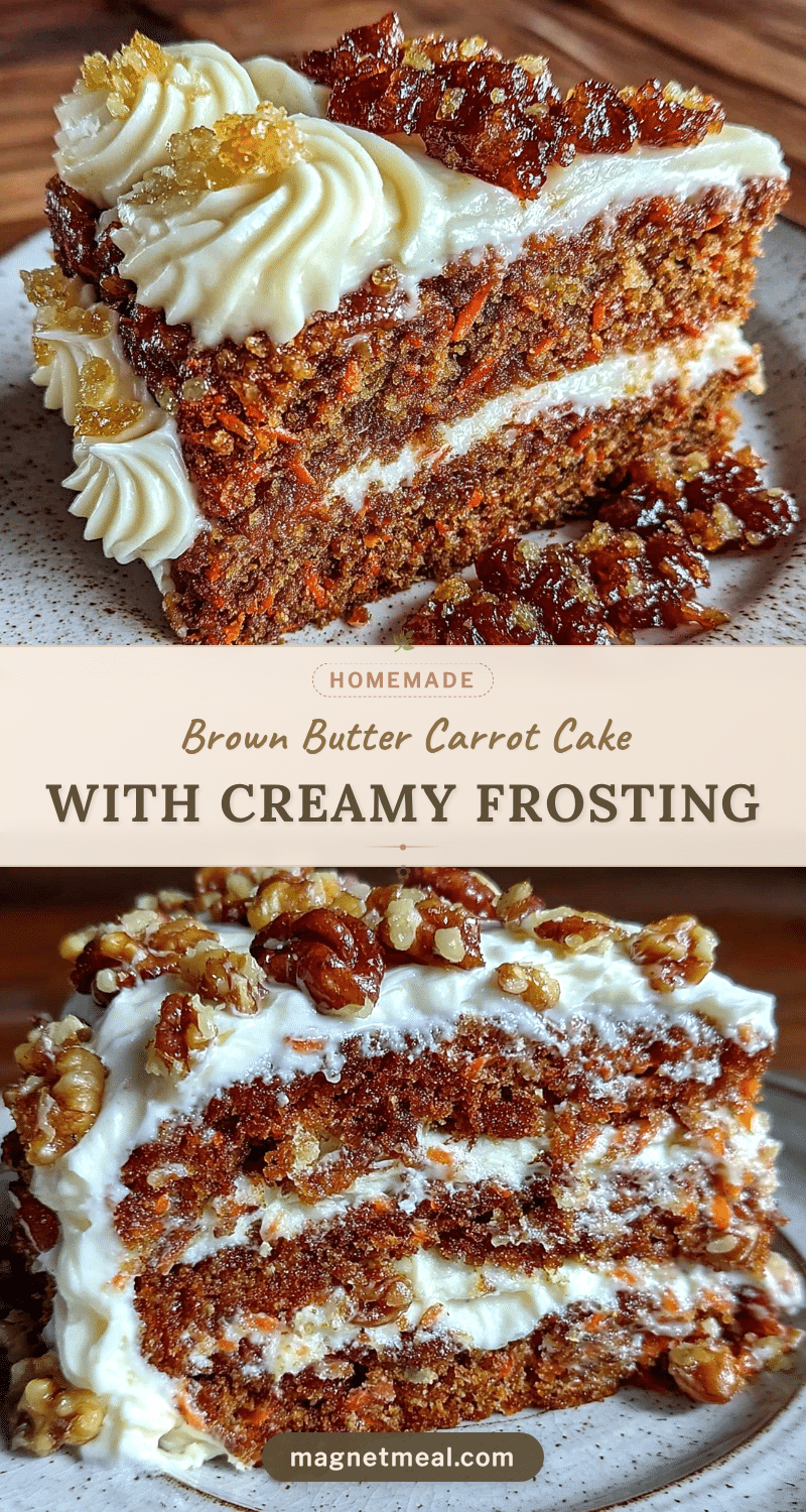 brown butter carrot cake recipe