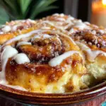 brown butter cinnamon roll casserole - featured image