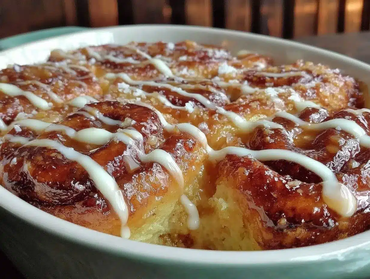 brown butter cinnamon roll casserole preparation steps