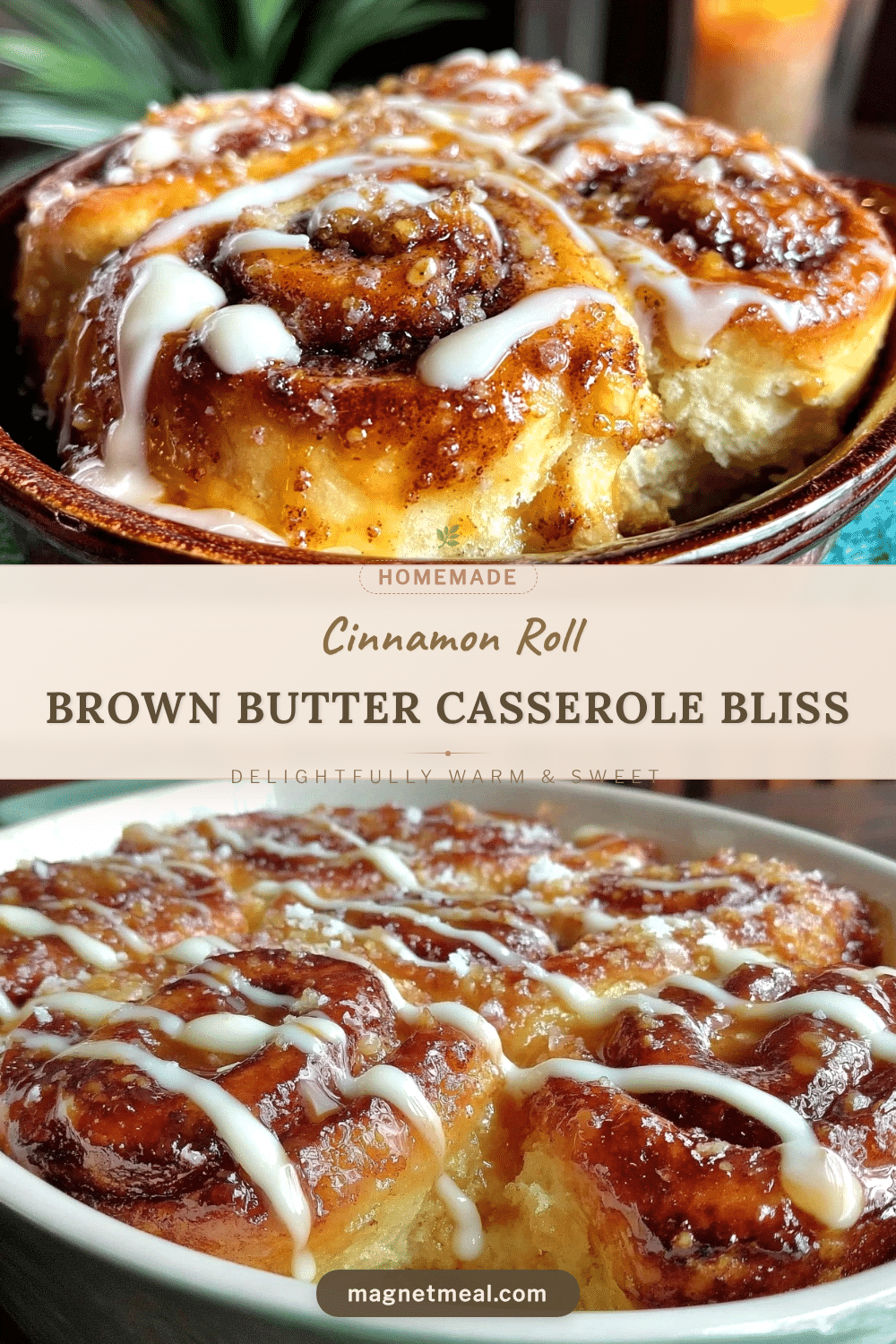brown butter cinnamon roll casserole recipe