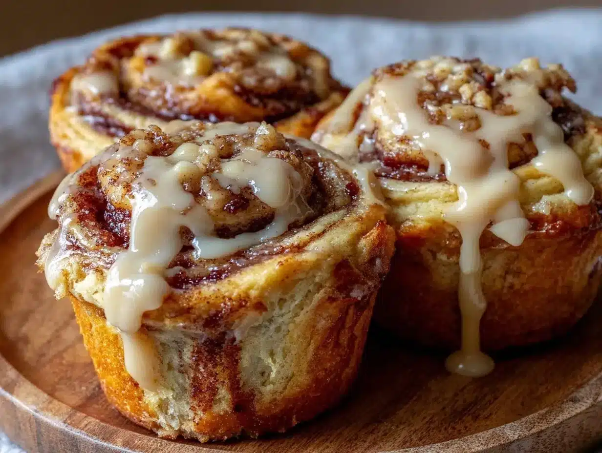 brown butter cinnamon roll muffins preparation steps