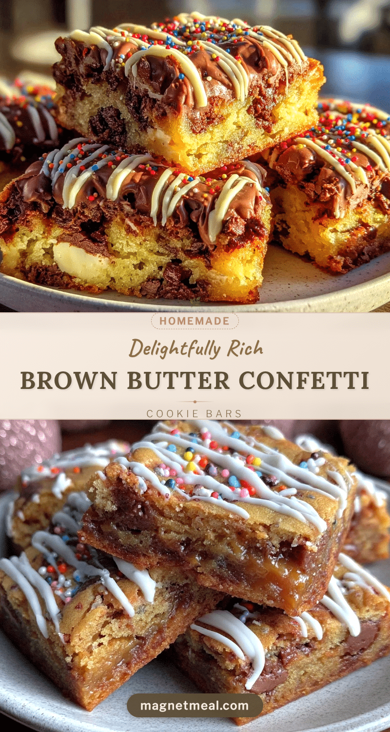 brown butter confetti cookie bars recipe