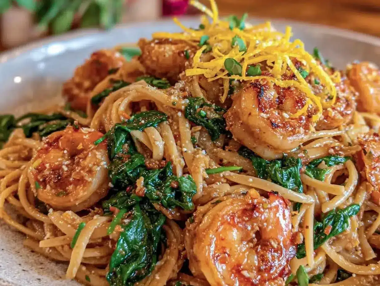 brown butter garlic shrimp pasta preparation steps
