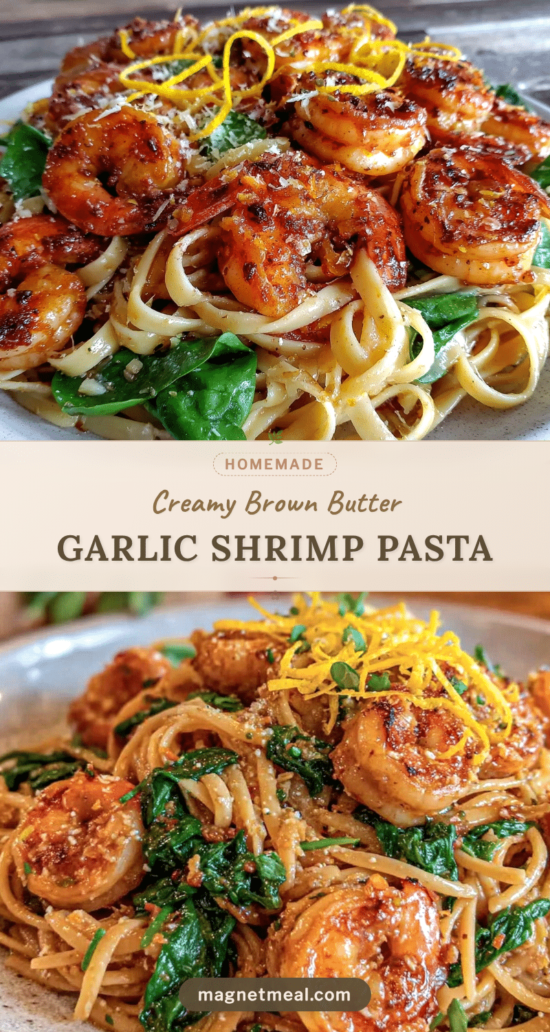 brown butter garlic shrimp pasta recipe
